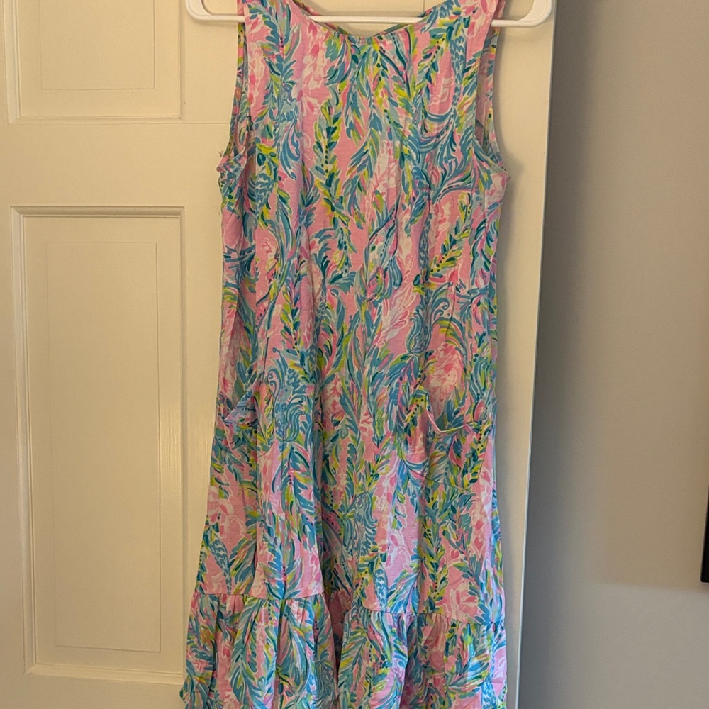 Lilly Pulitzer Pink and Blue Floral Dress